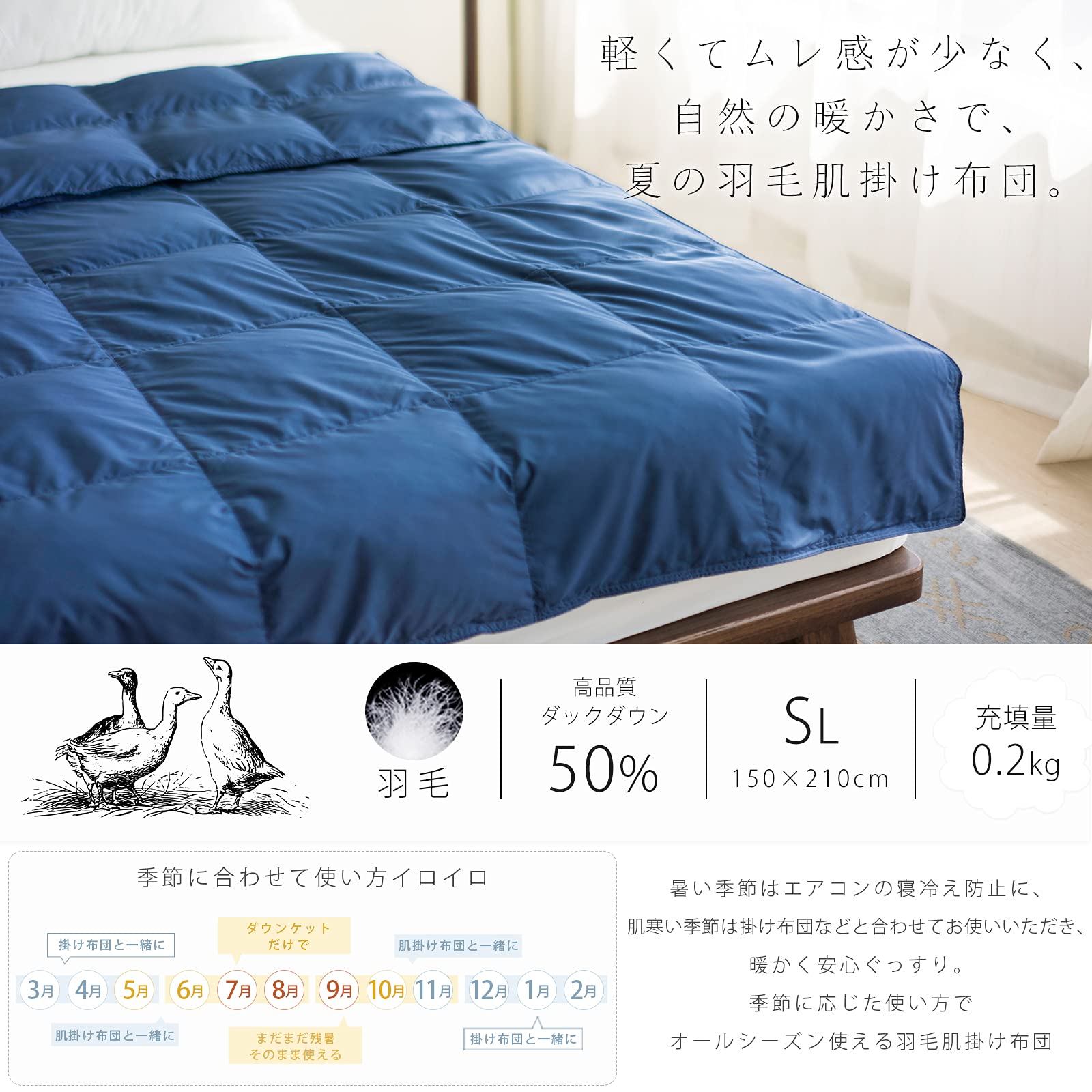 ラルフローレン羽毛肌掛け布団！ ラルフローレン 羽毛掛け布団 ダウンケット